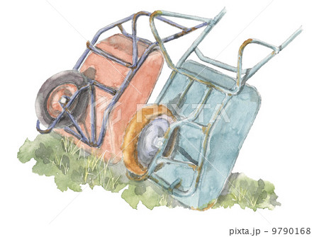 手押し車_水彩 手押し車_水彩 9790168