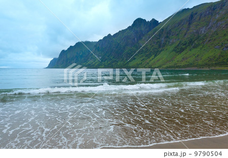Summer Senja coast (Jagged Ersfjord, Norway, polar ) 9790504
