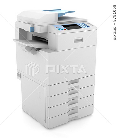 modern office multifunction printer isolated on white background 9791068