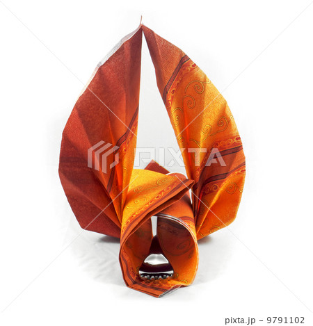 Decorative napkin with fork of stainless steel 9791102