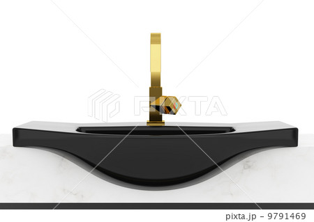 modern black bathroom sink isolated on white background modern black bathroom sink isolated on white background 9791469