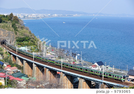 2014/02/17　東海道本線　早川－根府川　JR東日本　E217系　F編成（国府津） 9793065