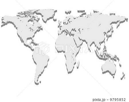 世界 地図 世界地図のイラスト素材