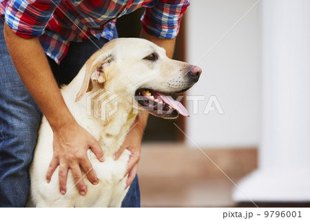 Man with his dog 9796001