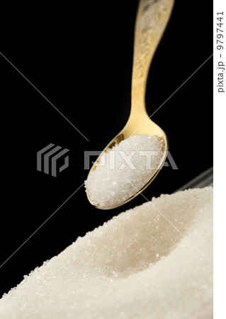White sugar and spoon 9797441