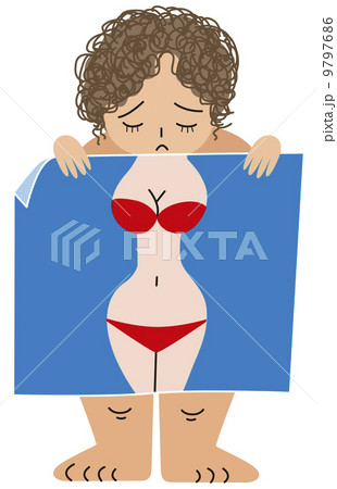 理想の体型のイラスト素材