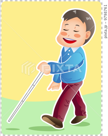 目の不自由な方 9798761