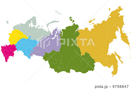 ロシアの地図 9798847