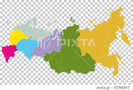 ロシアの地図 9798847