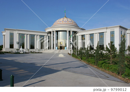General Views to the university. Ashkhabad. Turkmenistan. 9799012