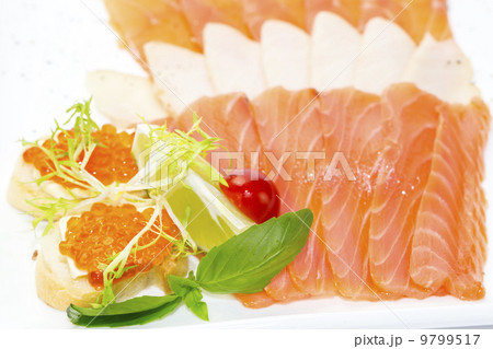 cutting of the fish on the table in a restaurant cutting of the fish on the table in a restaurant 9799517