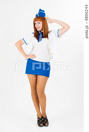 Young beautiful air hostess 9800244