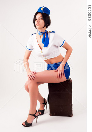 Young beautiful air hostess 9800255