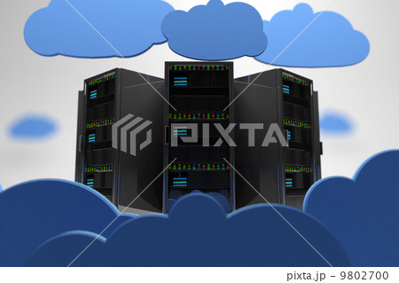 Clouds Server Creative Concept 3D artwork 9802700