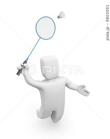 Badminton player jumps Badminton player jumps 9803001