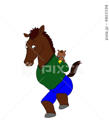 馬の親子 9803598