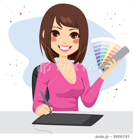 Female Graphic Designer 9806295