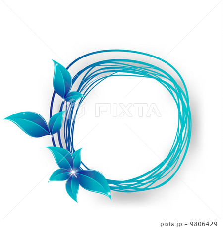 leaves in the form of abstract banner 9806429