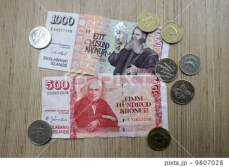 アイスランド お金の写真素材