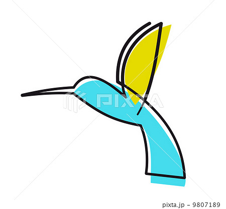 Colourful cartoon hummingbird 9807189