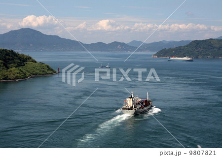 来島海峡大橋から見た来島海峡 9807821