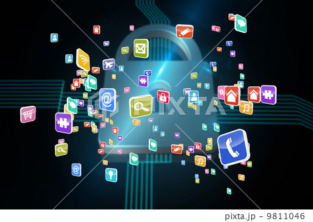 Composite image of colourful computer applications Composite image of colourful computer applications 9811046