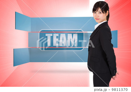 Composite image of serious businesswoman Composite image of serious businesswoman 9811370