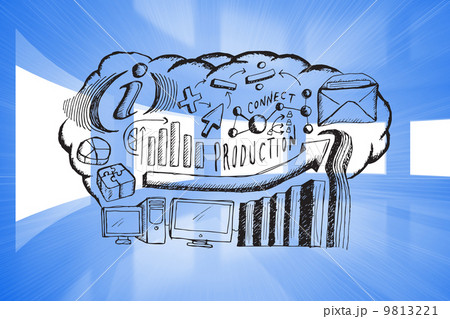 Composite image of business brainstorm doodle Composite image of business brainstorm doodle 9813221