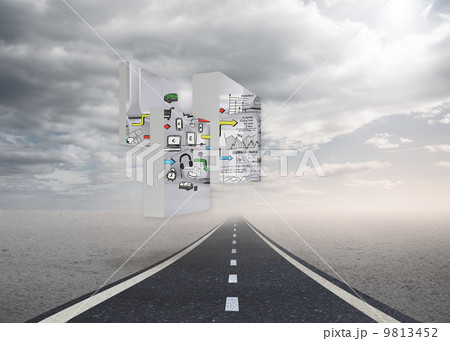 Composite image of media brainstorm on abstract screen Composite image of media brainstorm on abstract screen 9813452