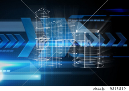 Composite image of technology interface 9813819