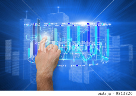 Composite image of hand pointing 9813820