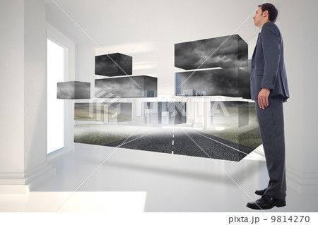 Composite image of serious businessman Composite image of serious businessman 9814270