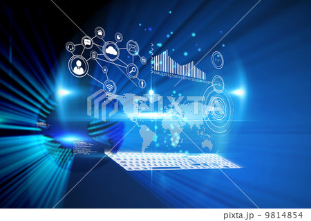 Composite image of technology interface 9814854