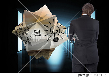 Composite image of thinking businessman 9816107