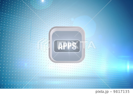 Composite image of apps banner on abstract screen 9817135