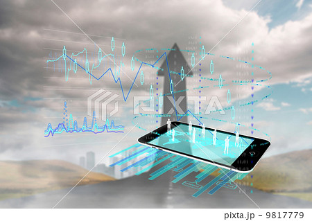Composite image of data analysis background Composite image of data analysis background 9817779