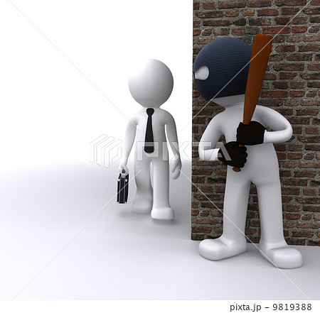 Bandit robbing a businessman Bandit robbing a businessman 9819388