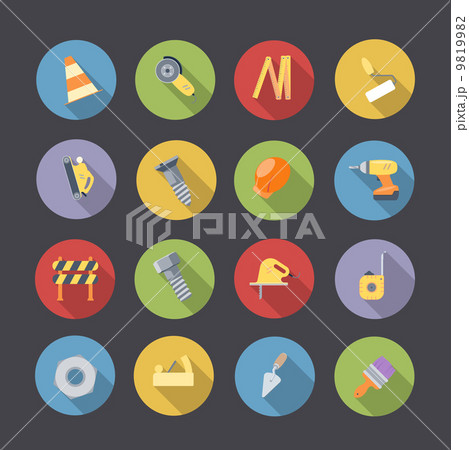 Flat Icons For Construction 9819982