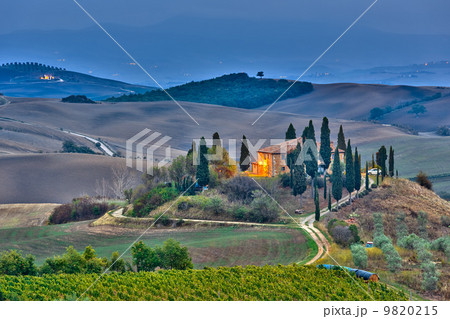 Tuscany at dusk 9820215