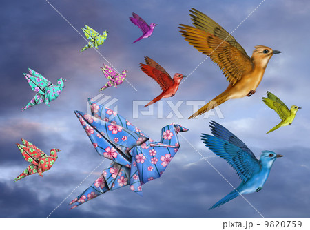 Origami Bird Dreamscape 9820759