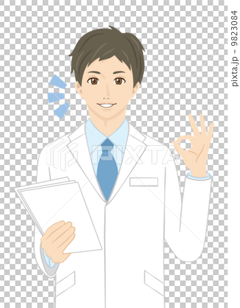 男性系列的白色外套 9823084