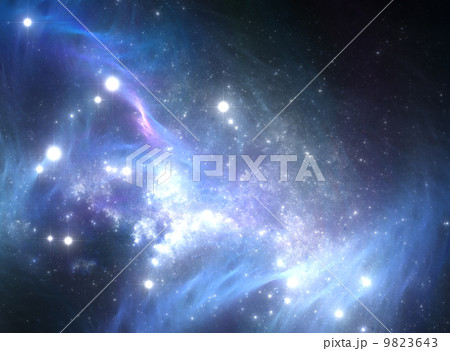 Blue space star nebula Blue space star nebula 9823643