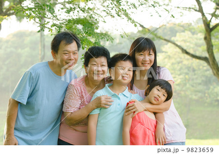 asian family outdoor enjoyment asian family outdoor enjoyment 9823659