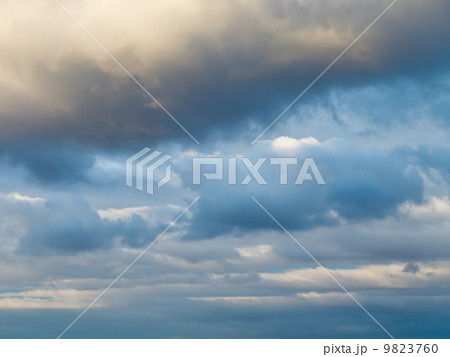 blue winter evening cloudy sky 9823760