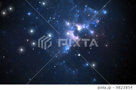 Blue space star nebula Blue space star nebula 9823854