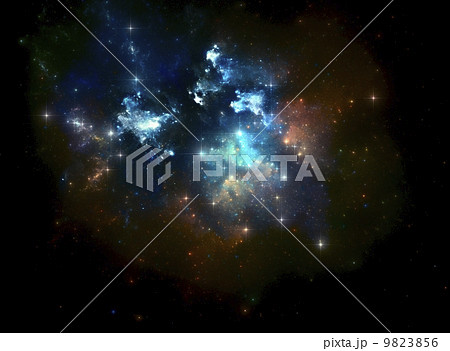 Colorful space star nebula 9823856
