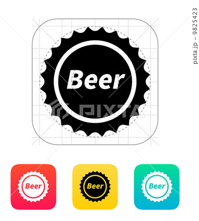 Beer bottle cup icon.のイラスト素材 [9825423] - PIXTA
