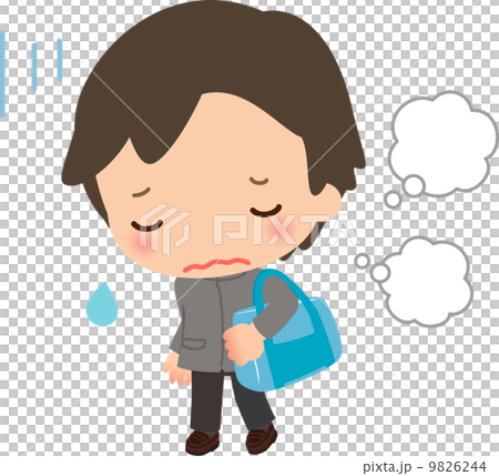 有麻煩的男性高中學生 9826244