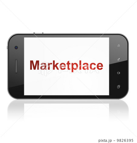 Marketing concept: Marketplace on smartphone 9826395