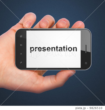 Advertising concept: Presentation on smartphone 9826510